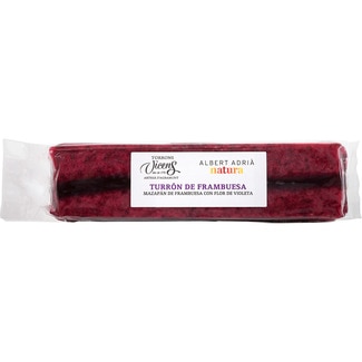 turrón de frambuesa con azúcar de flor de violeta estuche 300 g - Vicens Albert Adria Natura