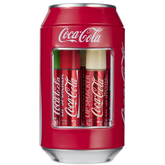 Imagem 0 de Conjunto de 6 Bálsamos Lip Smacker Coca-Cola em Lata Clássica