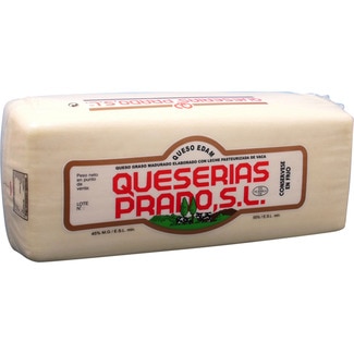 queso edam de vaca elaborado con leche pasteurizada en barra - Prado
