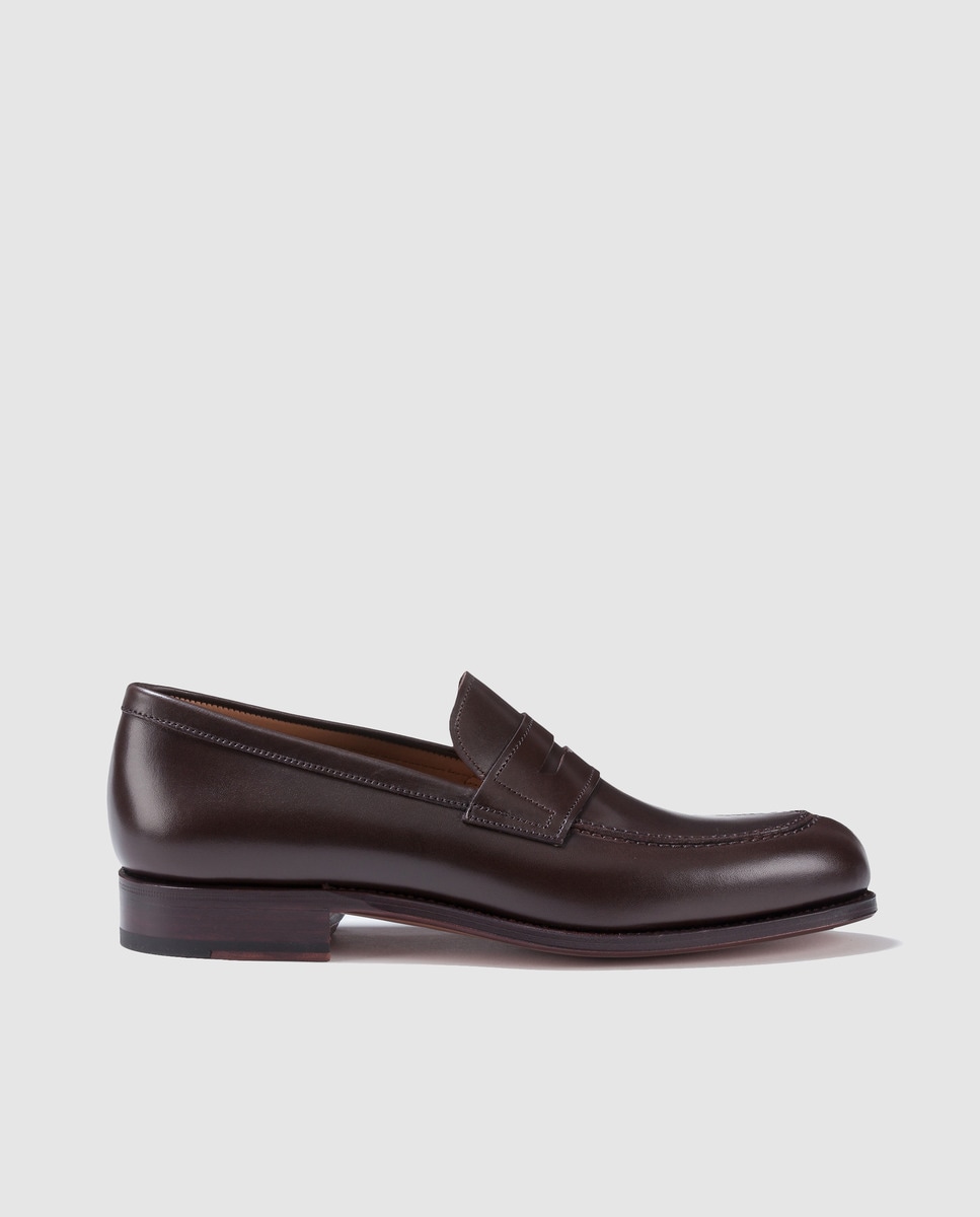 Mocassins de homem Carmina s em pele castanhos Castanho-1