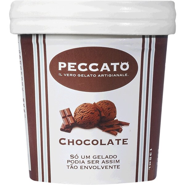 Peccato Gelado de Chocolate embalagem 135 ml