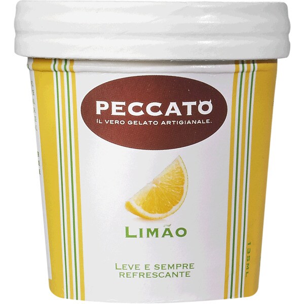 Peccato Gelado de Limão embalagem 135 ml