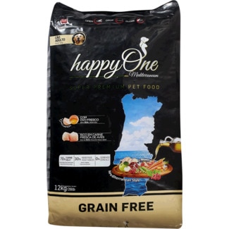 Ração para Cão Adulto Mediterrâneo sem Glúten embalagem 12 kg - Happyone