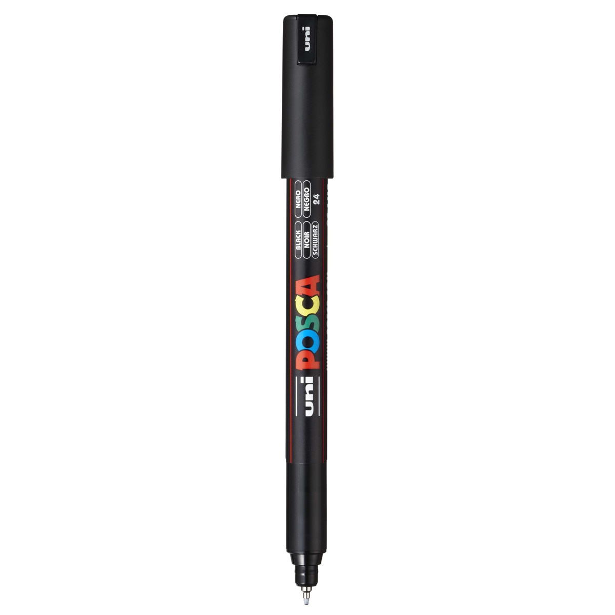 Marcador De Pintura Base Uni Posca al Agua 0,7 Mm. Negro Negro-2