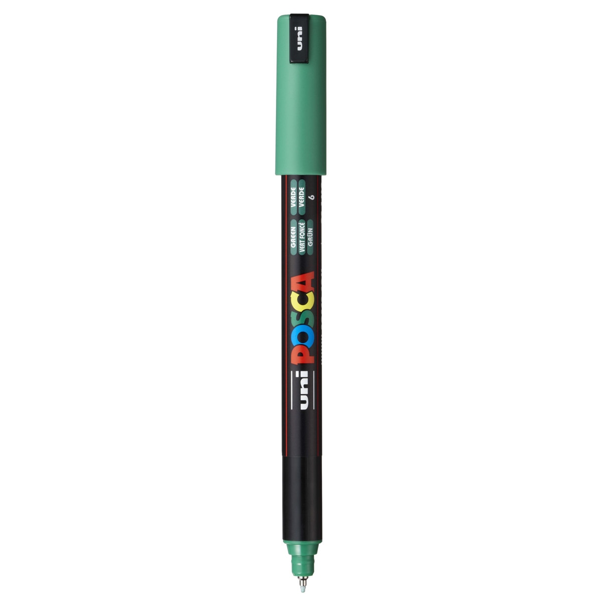 Marcador De Pintura Base Uni Posca al Agua 0,4 Mm. Verde Verde-1