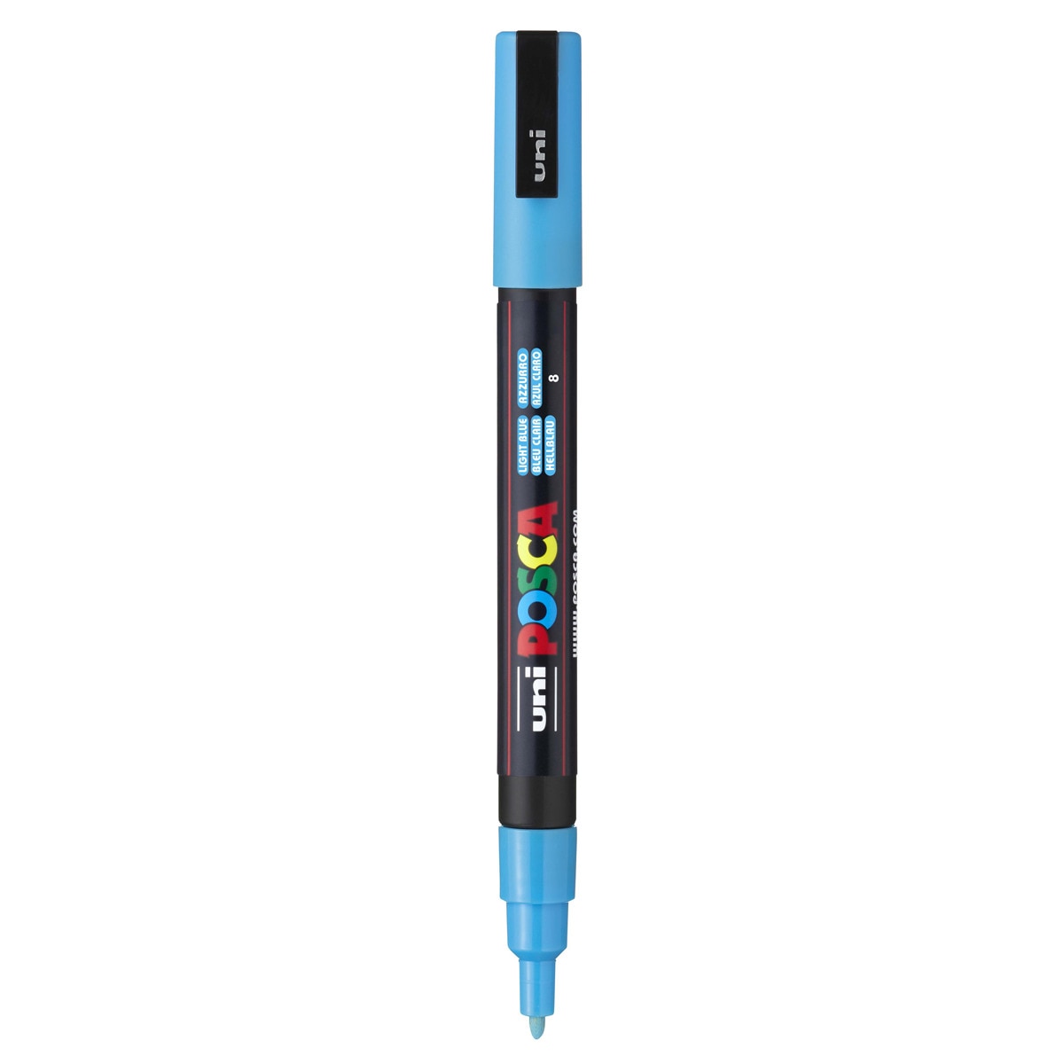 Imagen 0 de Marcador De Pintura Base Uni Posca Al Agua 0,9-1,3 Mm. Azul