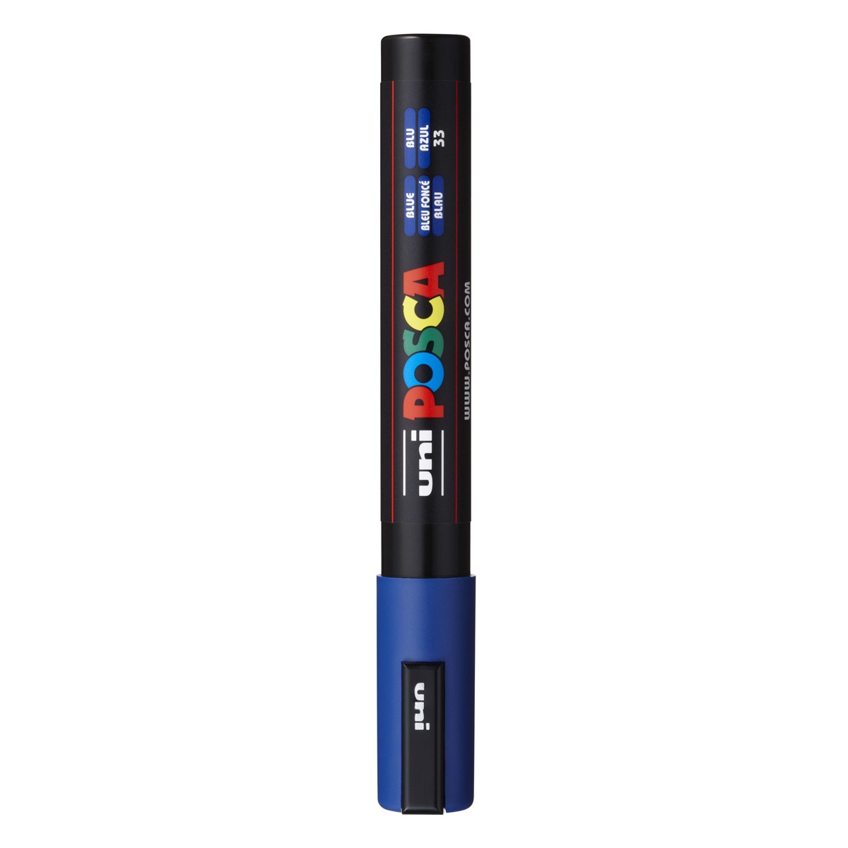 Marcador De Pintura Base Uni Posca Al Agua 1,8-2,5 Mm. Azul Azul-2