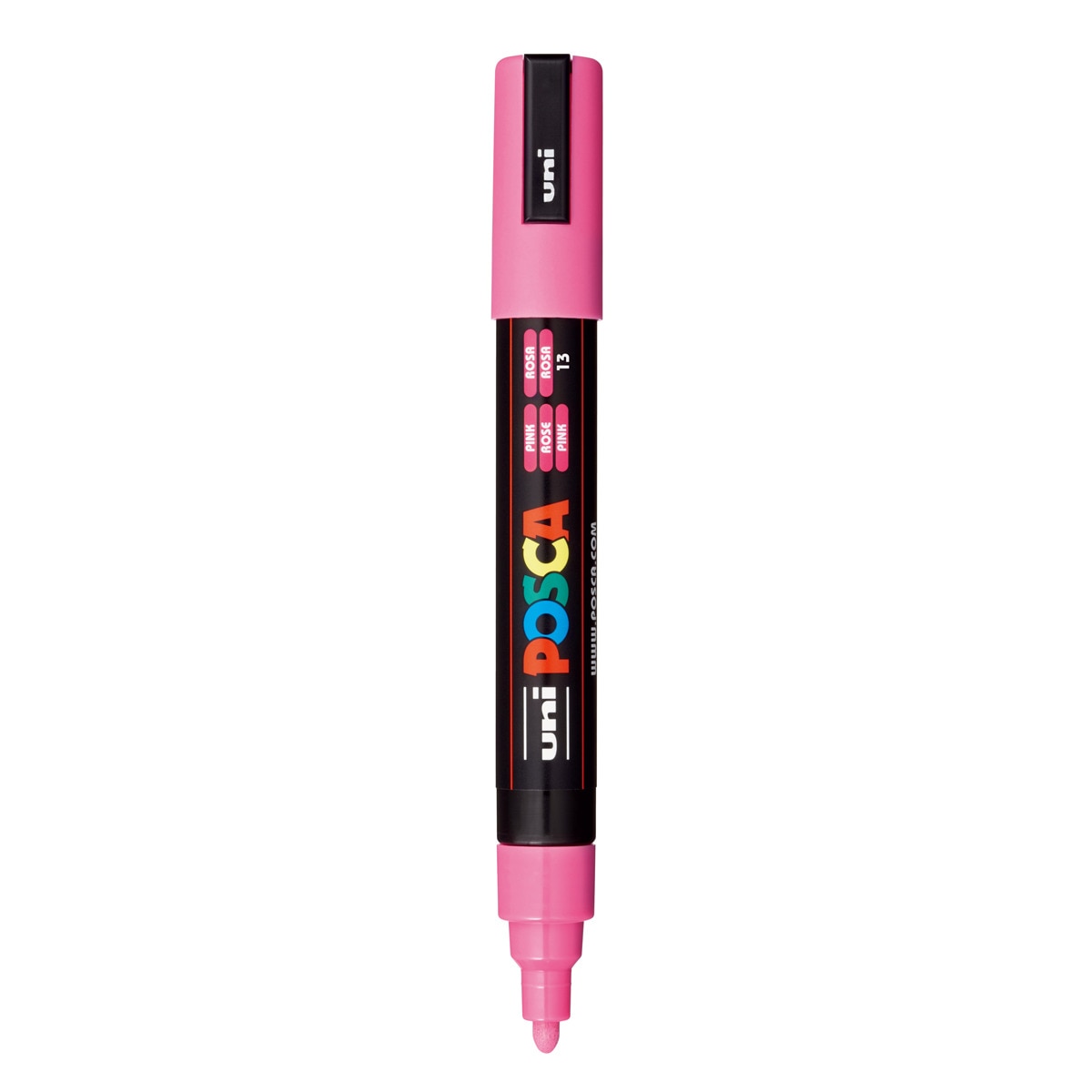 Marcador De Pintura Base Uni Posca Al Agua 1,8-2,5 Mm. Rosa Rosa-2