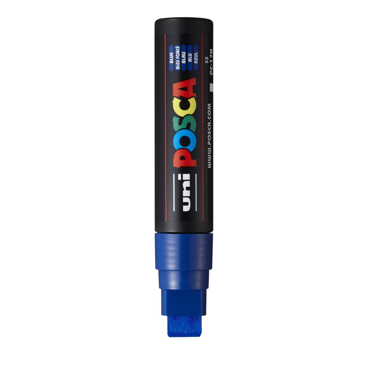 Imagen 0 de Marcador De Pintura Base Uni Posca Al Agua 15 Mm. Azul