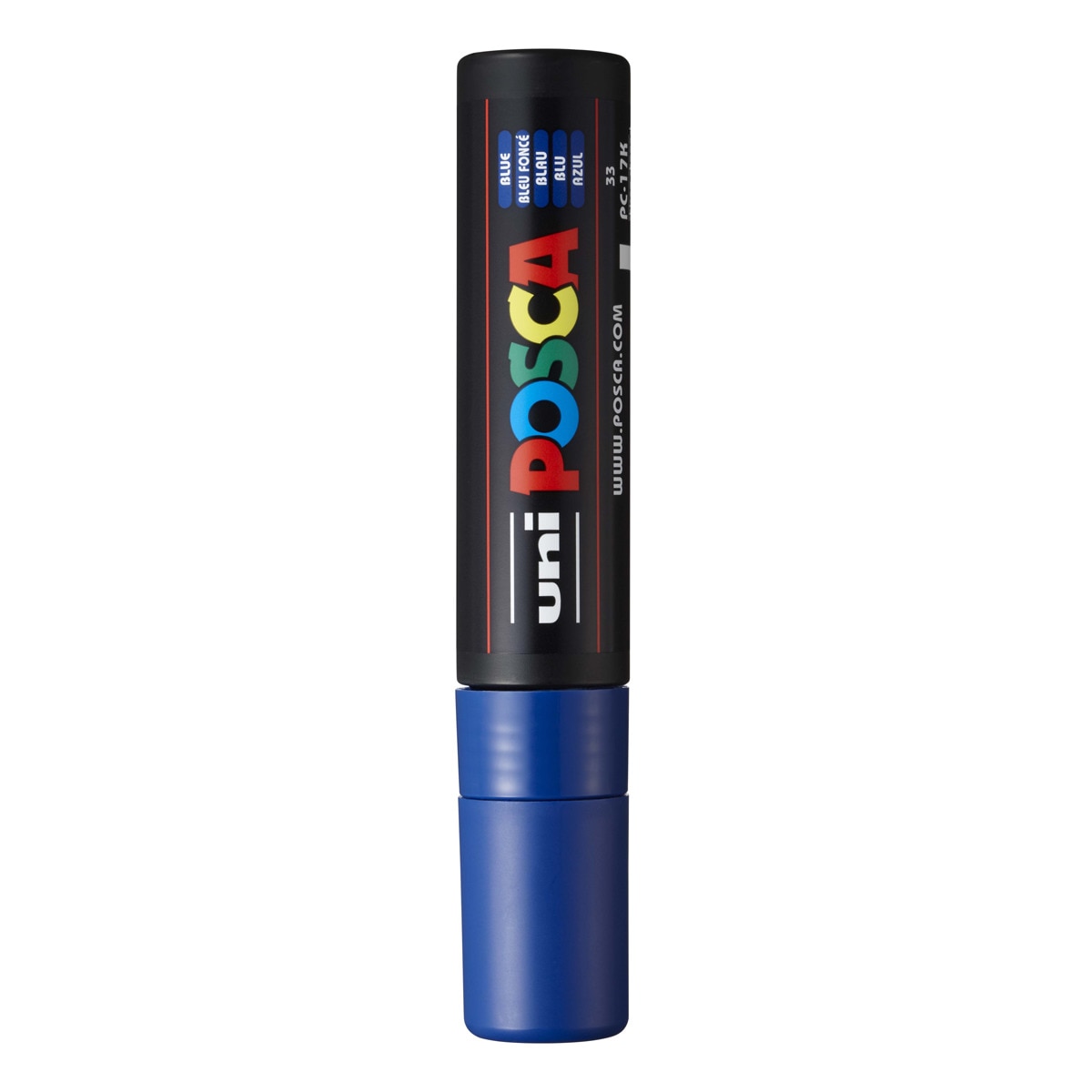 Marcador De Pintura Base Uni Posca Al Agua 15 Mm. Azul Azul-2
