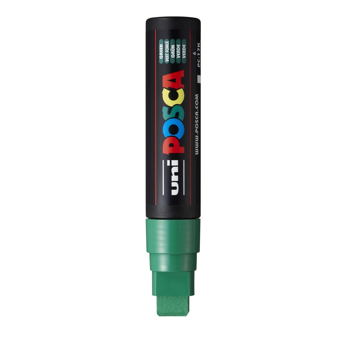 Imagen 0 de Marcador De Pintura Base Uni Posca Al Agua 15 Mm. Verde