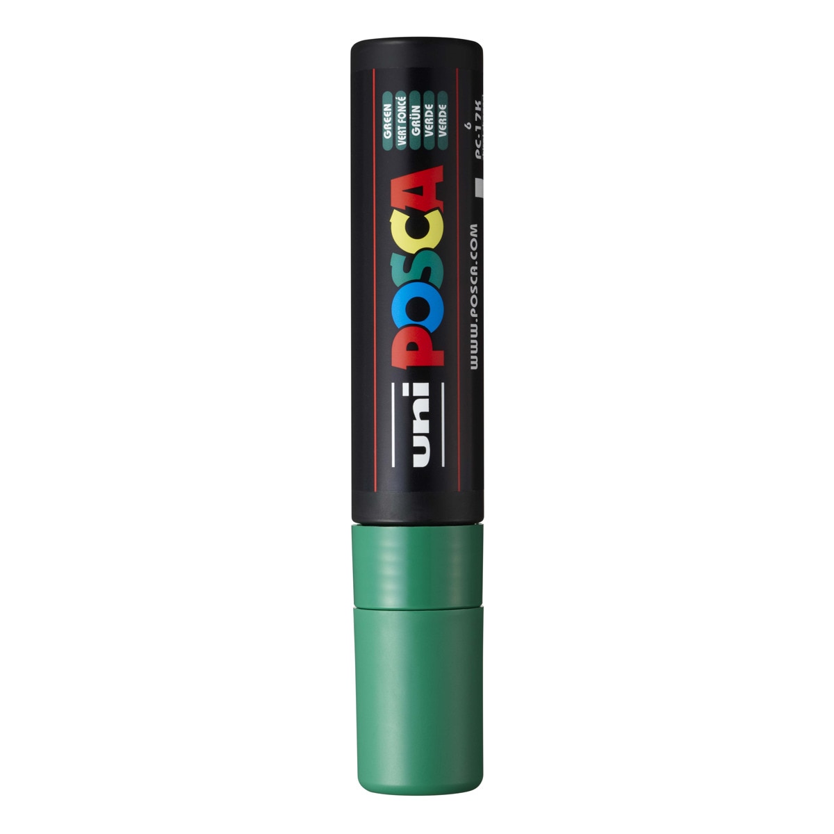 Marcador De Pintura Base Uni Posca Al Agua 15 Mm. Verde Verde-2