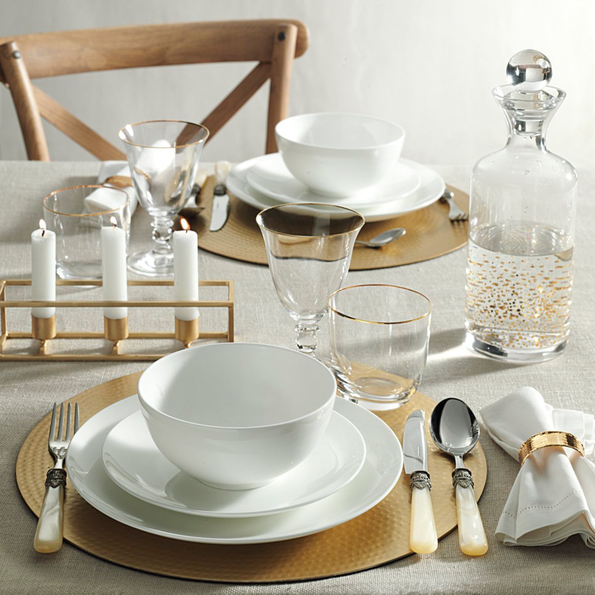 Vajilla por piezas redondas Bone China Essential El Corte Inglés Blanco-4
