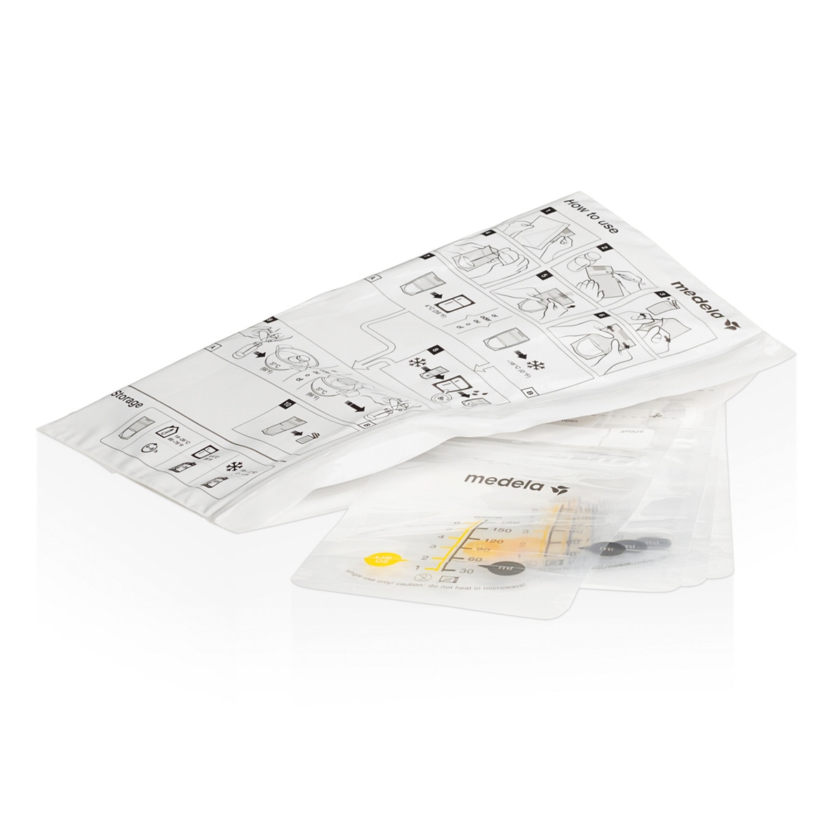 Bolsas de Armazenamento Medela para Leite Materno (25 unid.) transparentes Transparente-2