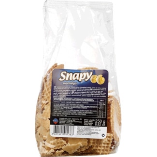 Bolachas Wafer de Manteiga embalagem 250 g - Snapy