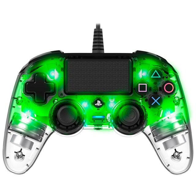 Imagem 0 de Comando Wired Compact Controller Iluminado Verde Transparente - PlayStation 4