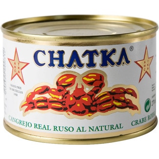 cangrejo real ruso al natural 60% patas lata 185 g - Chatka