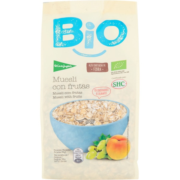 muesli con frutas ecológico bolsa 500 g · EL CORTE INGLES BIO