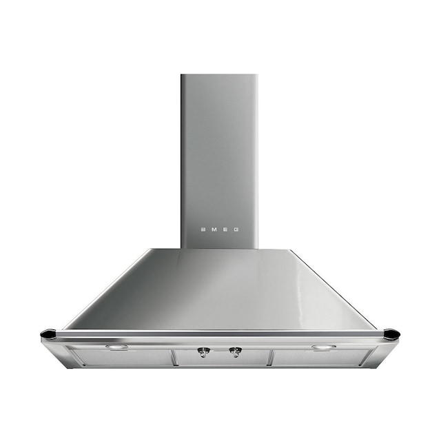 Imagem 0 de Exaustor de Parede Smeg Trapézio Victoria KTR90XE com 4 Velocidades e de 90 cm - Aço Inox