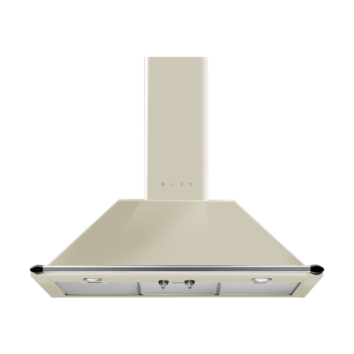 Imagem 0 de Exaustor de Parede Smeg Trapézio Victoria KT90PE com 4 Velocidades e de 90 cm - Creme