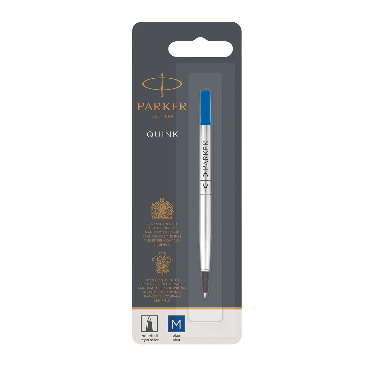 Recarga de Caneta Rollerball Parker Azul Azul-1
