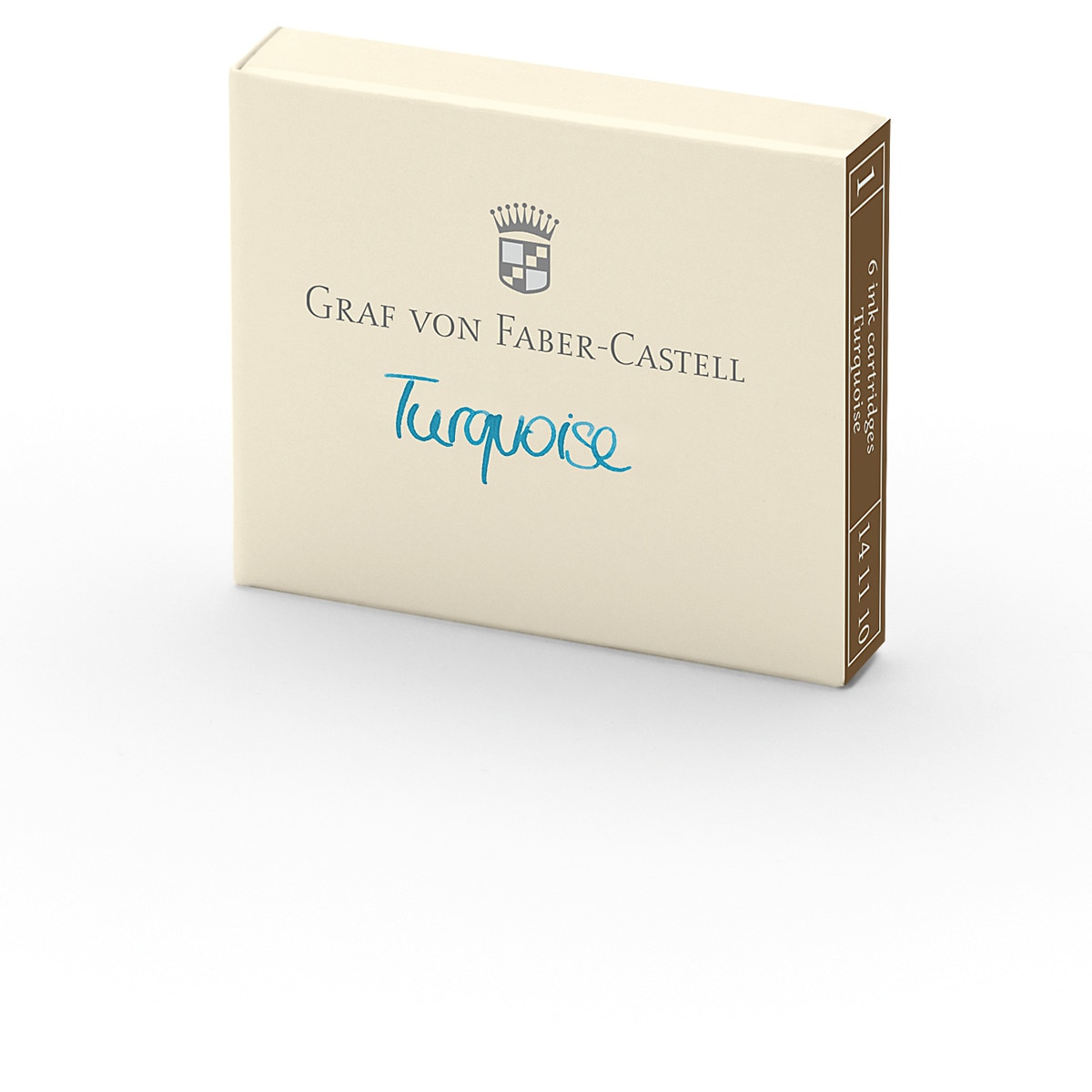 Caixa com 6 Cartuchos de Tinta Graf von Faber-Castell Turquesa Turquesa-1