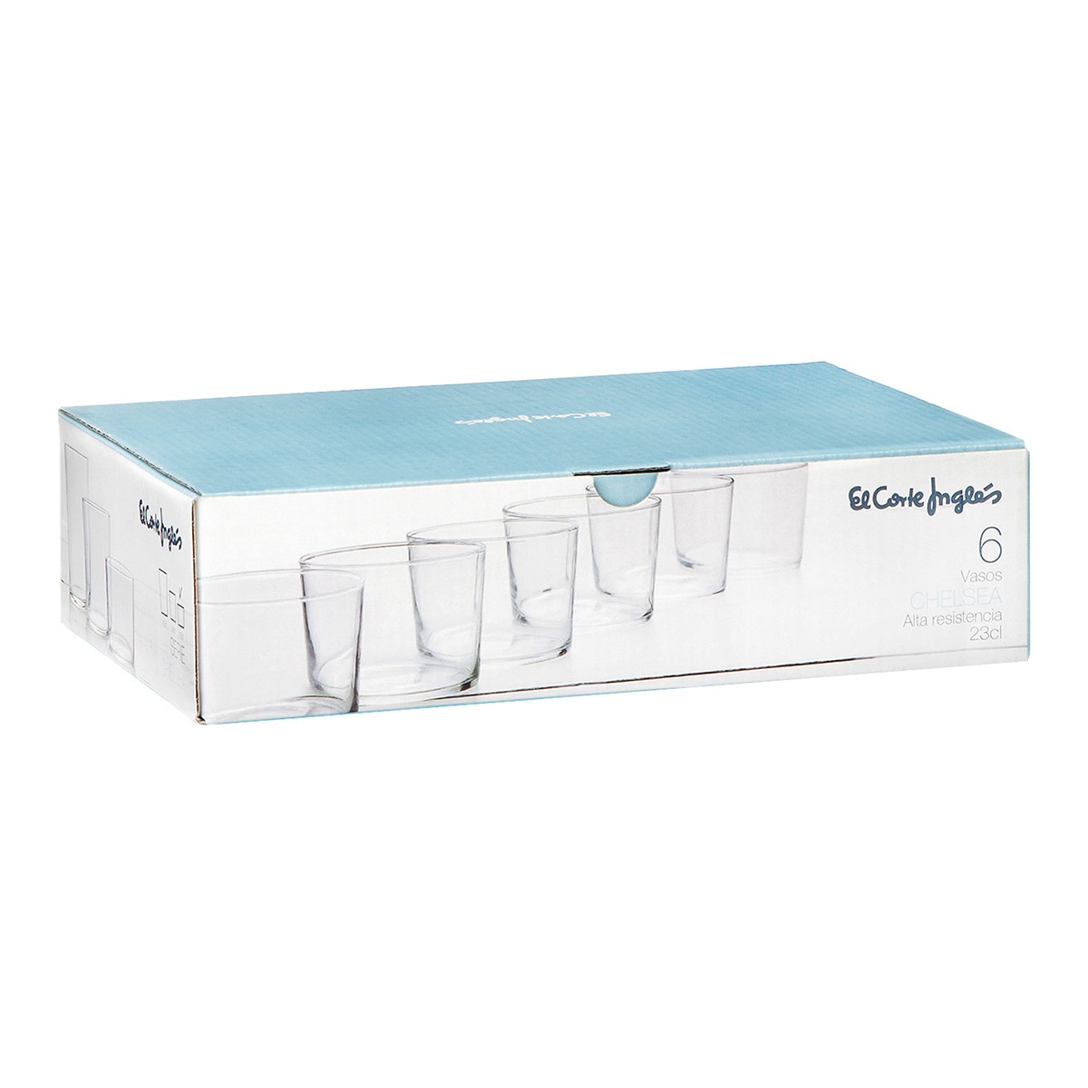 Conjunto de 6 Copos de Vidro Pequenos Chelsea Transparente-3
