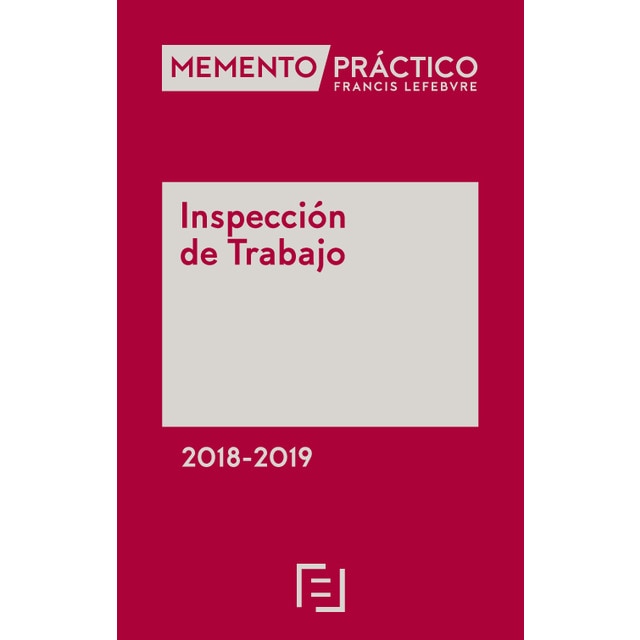 Imagem 0 de Memento Inspección de Trabajo 2018-2019