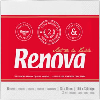 Guardanapos Branco Grandes 90 unidades - Renova