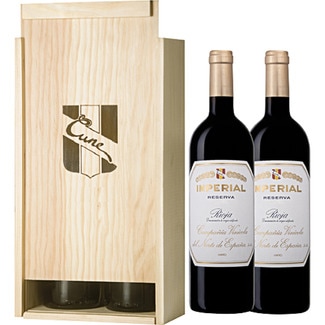 vino tinto reserva DOCa Rioja Estuche 2 botellas 75 cl - Cvne Imperial
