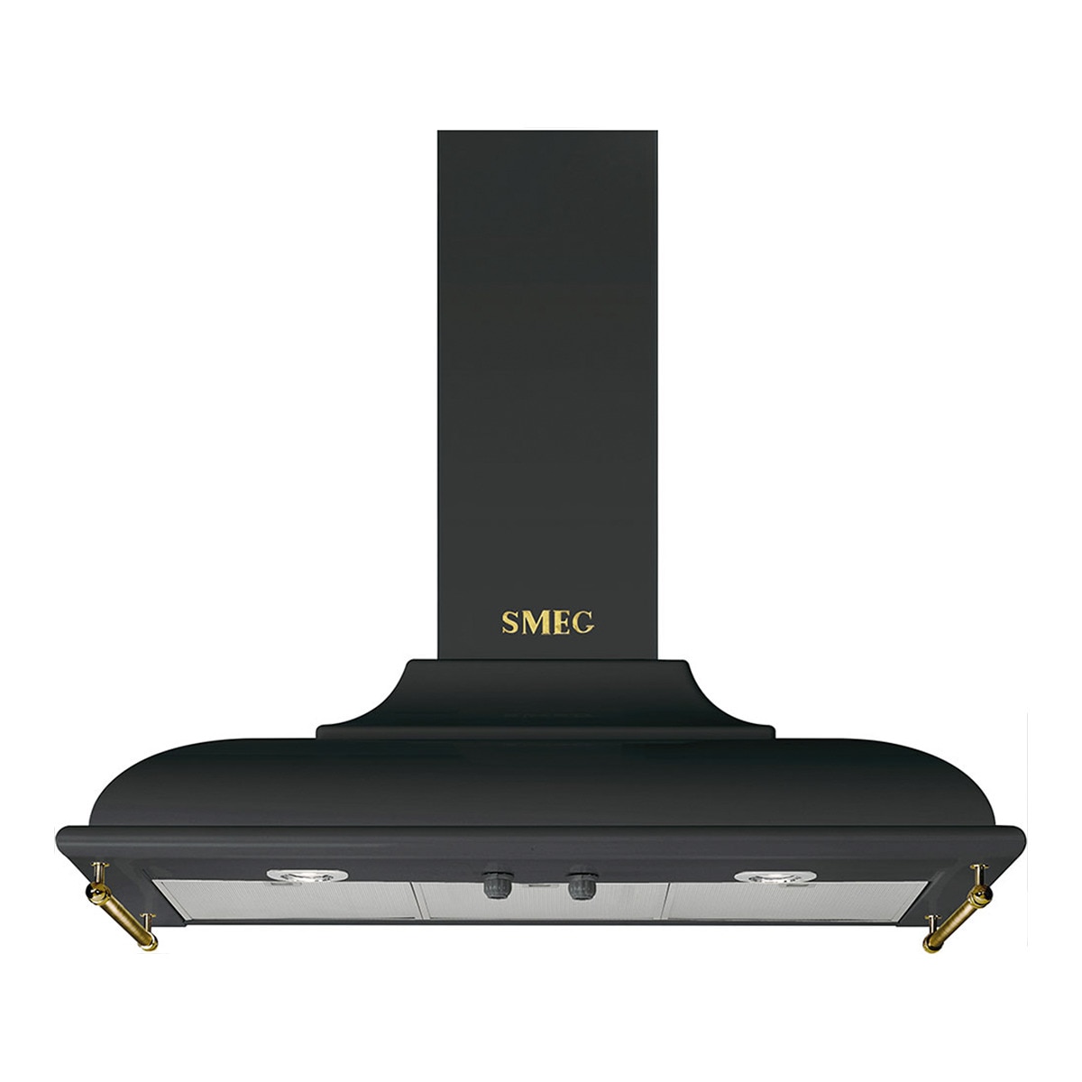 Campana decorativa Smeg acabado latón envejecido - KC19AOE Antracita-1