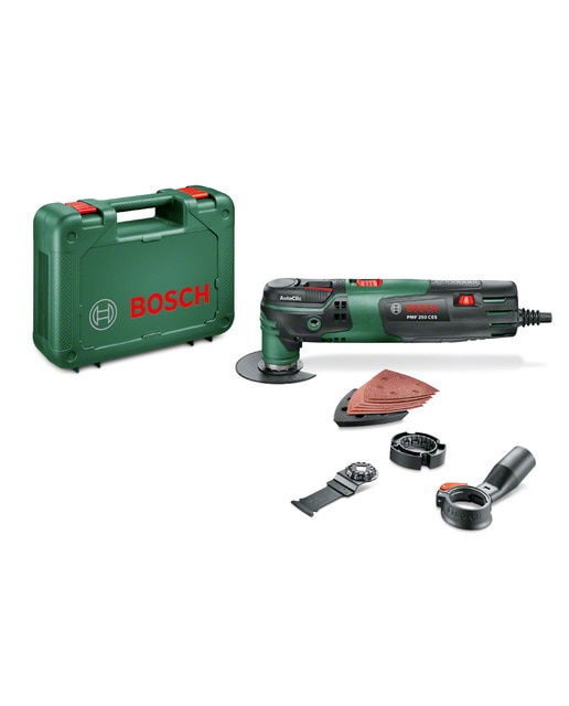 Imagen 0 de Multiherramienta Oscilante Eléctrica a red 250 W 2,8 W BOSCH PMF 250 CES + Accesorios