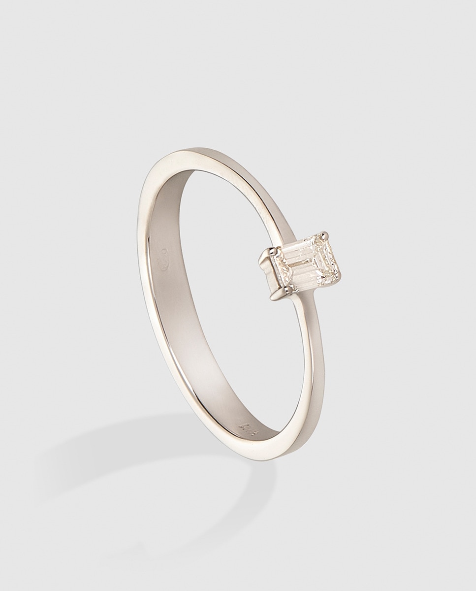 Anillo de oro y diamante Diamonds El Corte Inglés Blanco-1