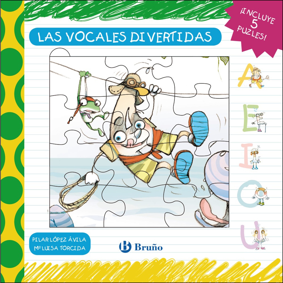 Imagen 0 de Las vocales divertidas - Libro puzle  (Tapa dura)