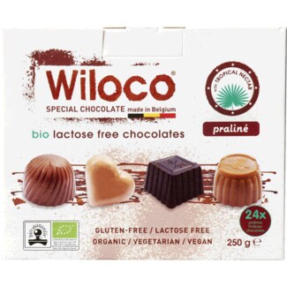 Wiloco Bombons Sortidos Praliné Vegan sem Lactose e Glúten Biológico embalagem 250 g