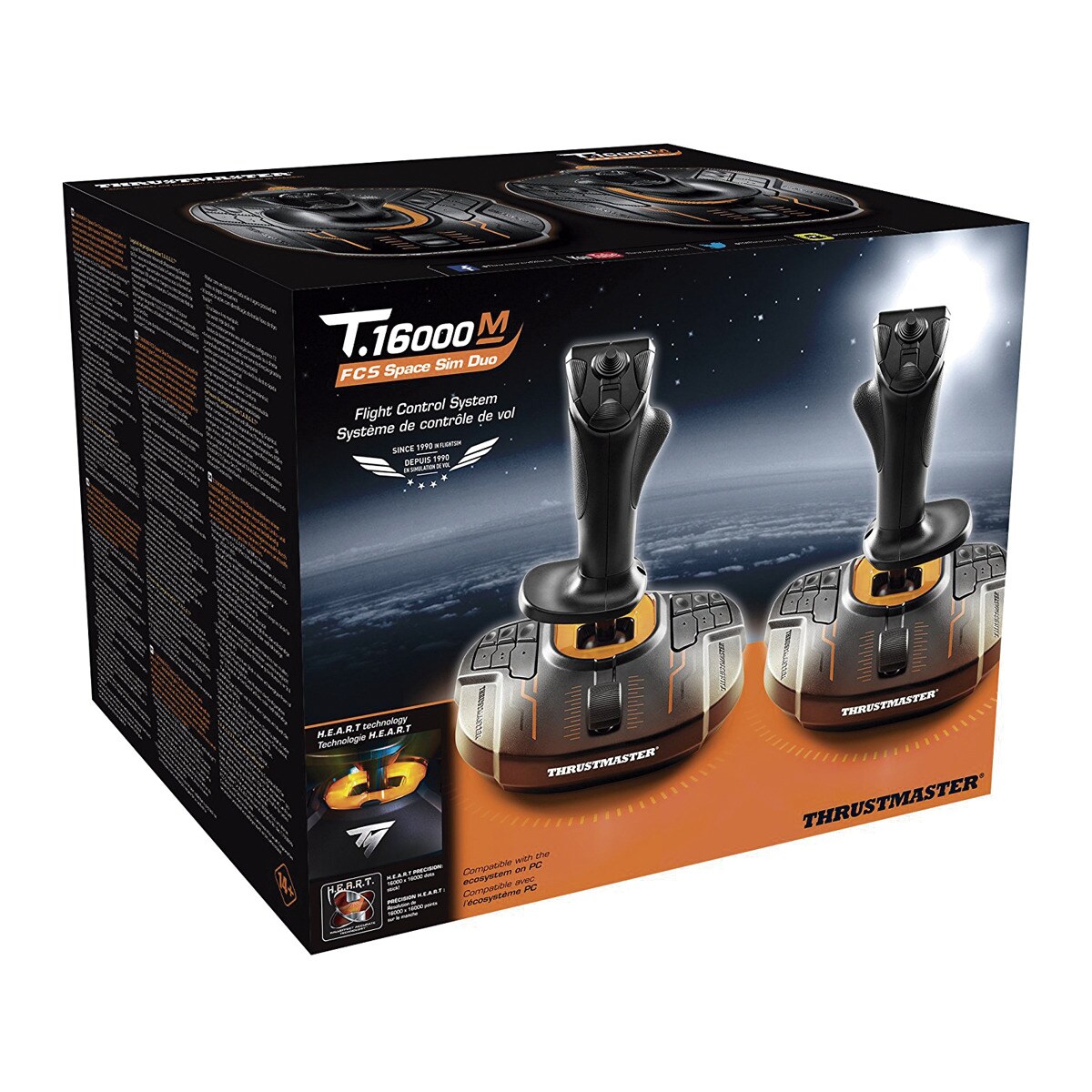 Joystick Thrustmaster T.16000M FCS Space Sim Duo Preto / Laranja-6