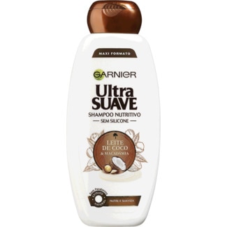 Ultra Suave Champô de Leite de Coco e Macadâmia Nutre e Suaviza embalagem 400 ml - Garnier