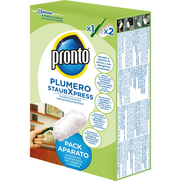 plumero atrapapolvo mango extensible + 2 recambios