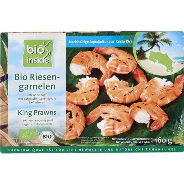 Bio Inside Camarão Ultra Congelado Biológico embalagem 200 g