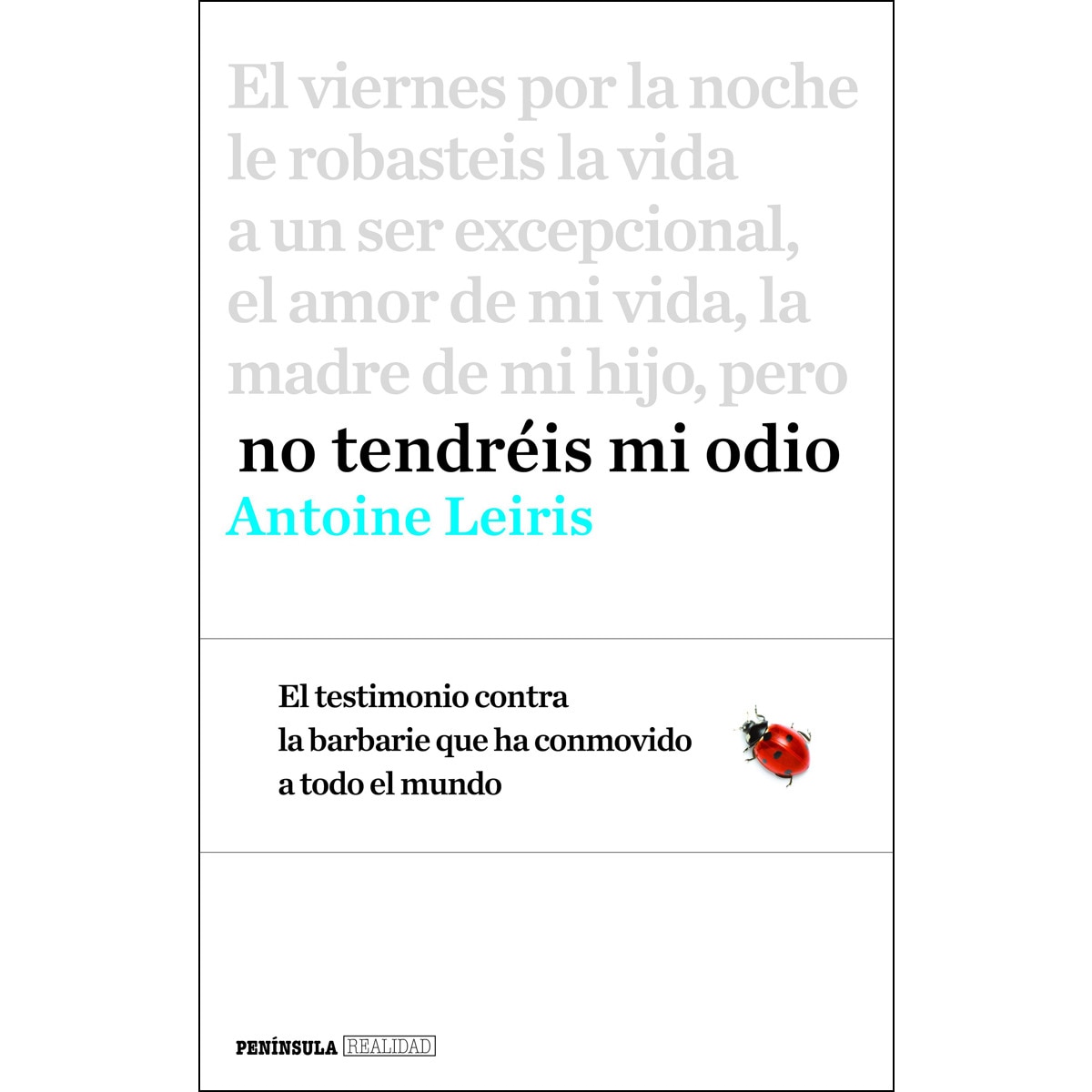 No tendréis mi odio (Capa mole com abas) 1