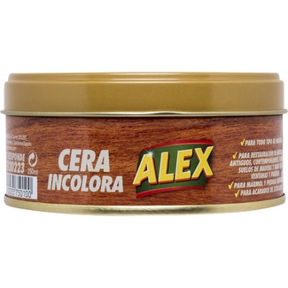 cera en pasta de muebles incolora lata 250 g - Alex
