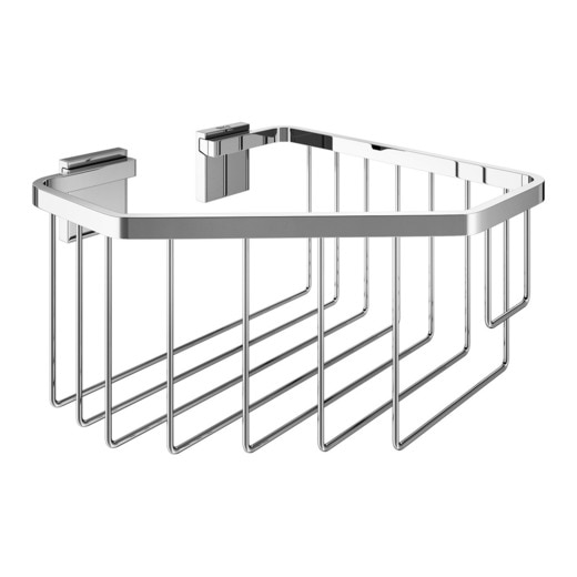 Jabonera de rejilla para rincón Rubik Roca - Negro Negro-1