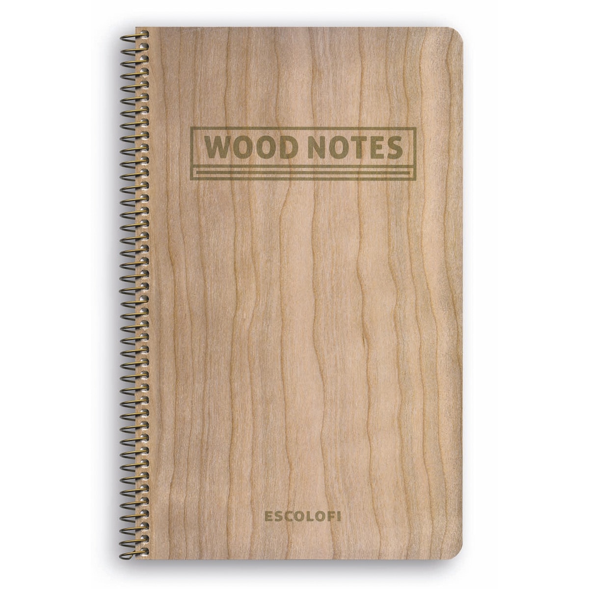 Espiral Wood Notes 130X210 70 Hojas 90 Gr  Escolofi Liso Marrón-1