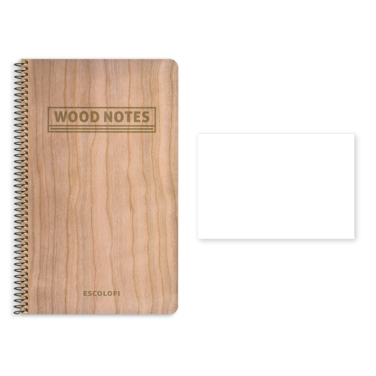Espiral Wood Notes 130X210 70 Hojas 90 Gr  Escolofi Liso Marrón-2