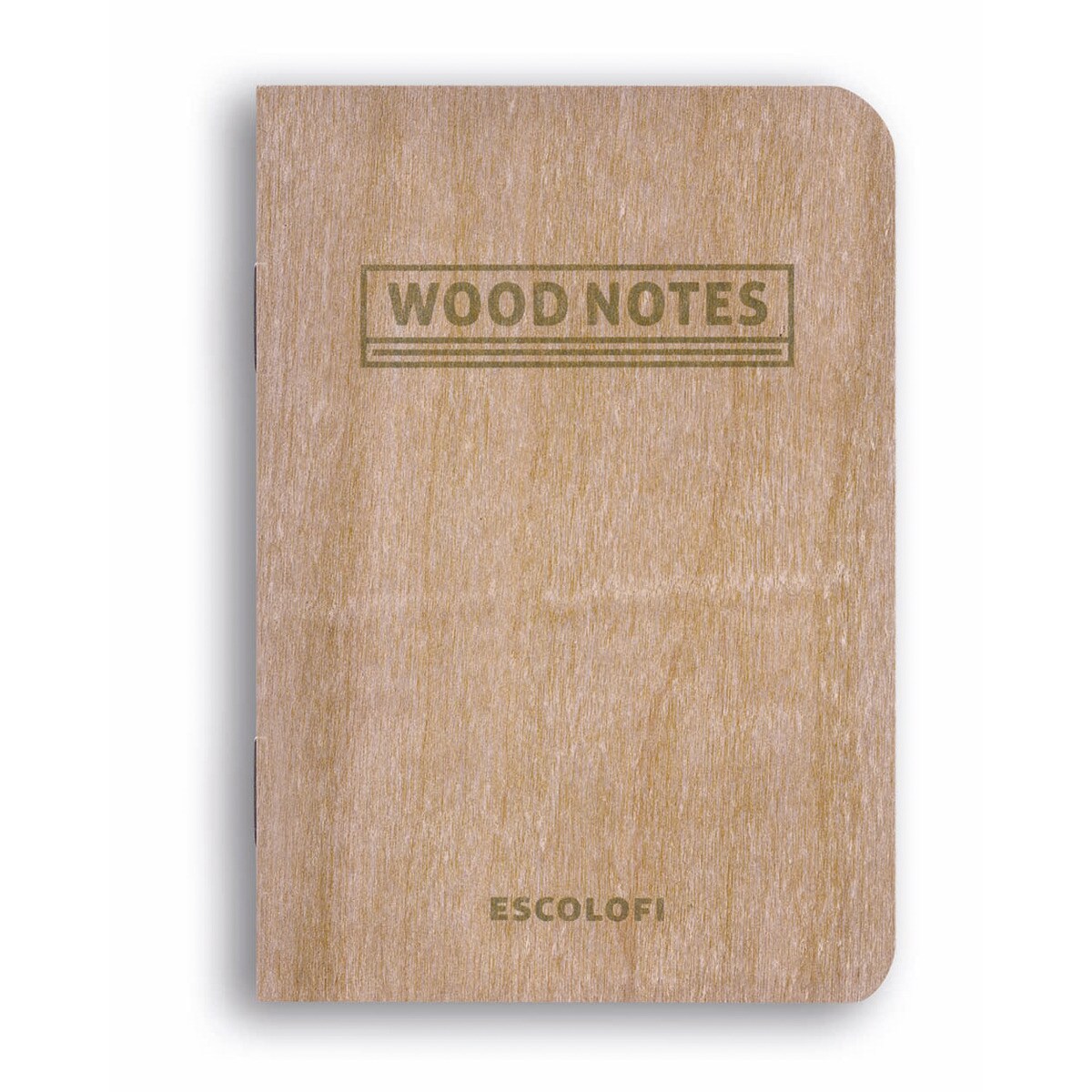 Libreta Grapada Wood Notes 75X105 24 Hojas 90 Gr Escolofi Liso Marrón-1
