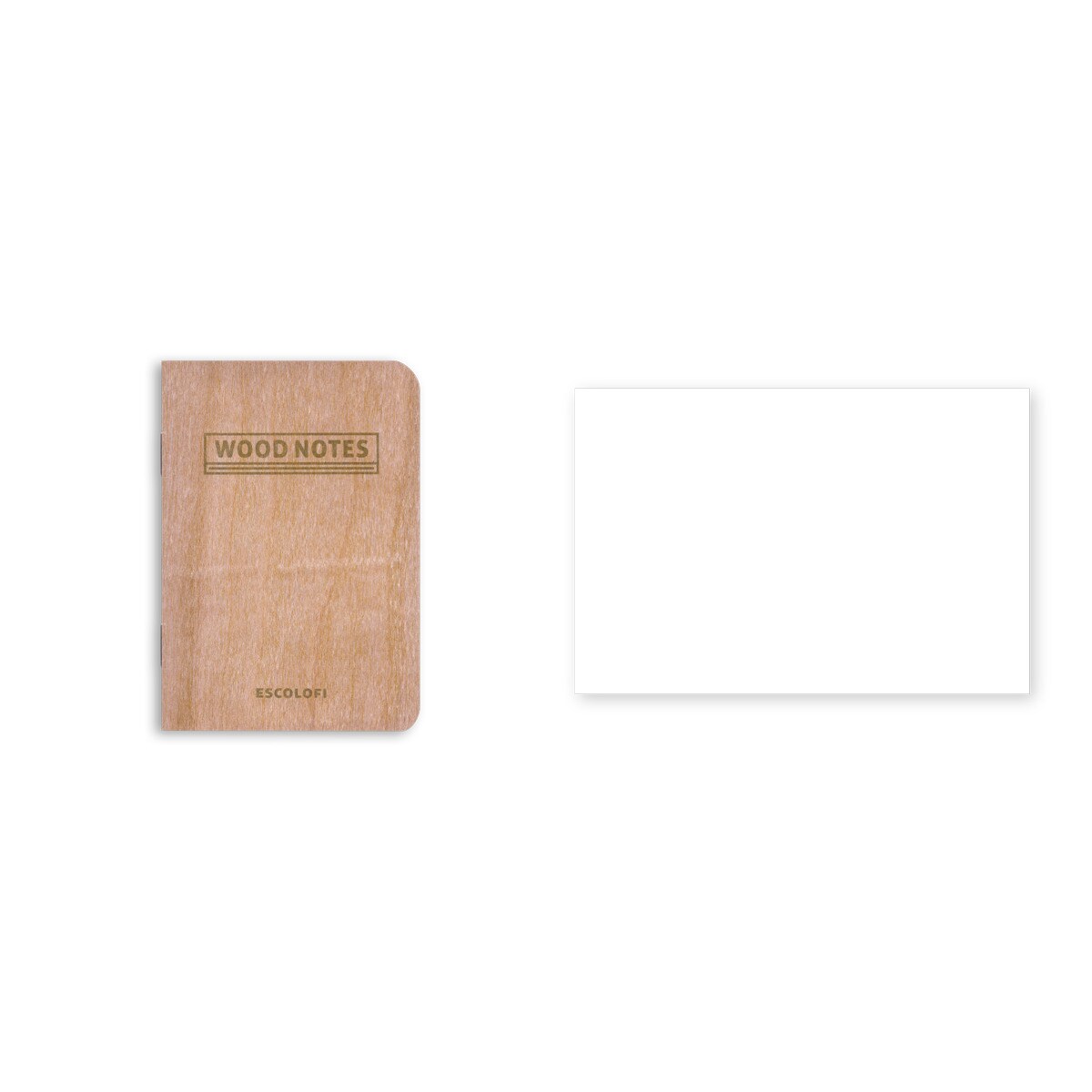 Libreta Grapada Wood Notes 75X105 24 Hojas 90 Gr Escolofi Liso Marrón-2