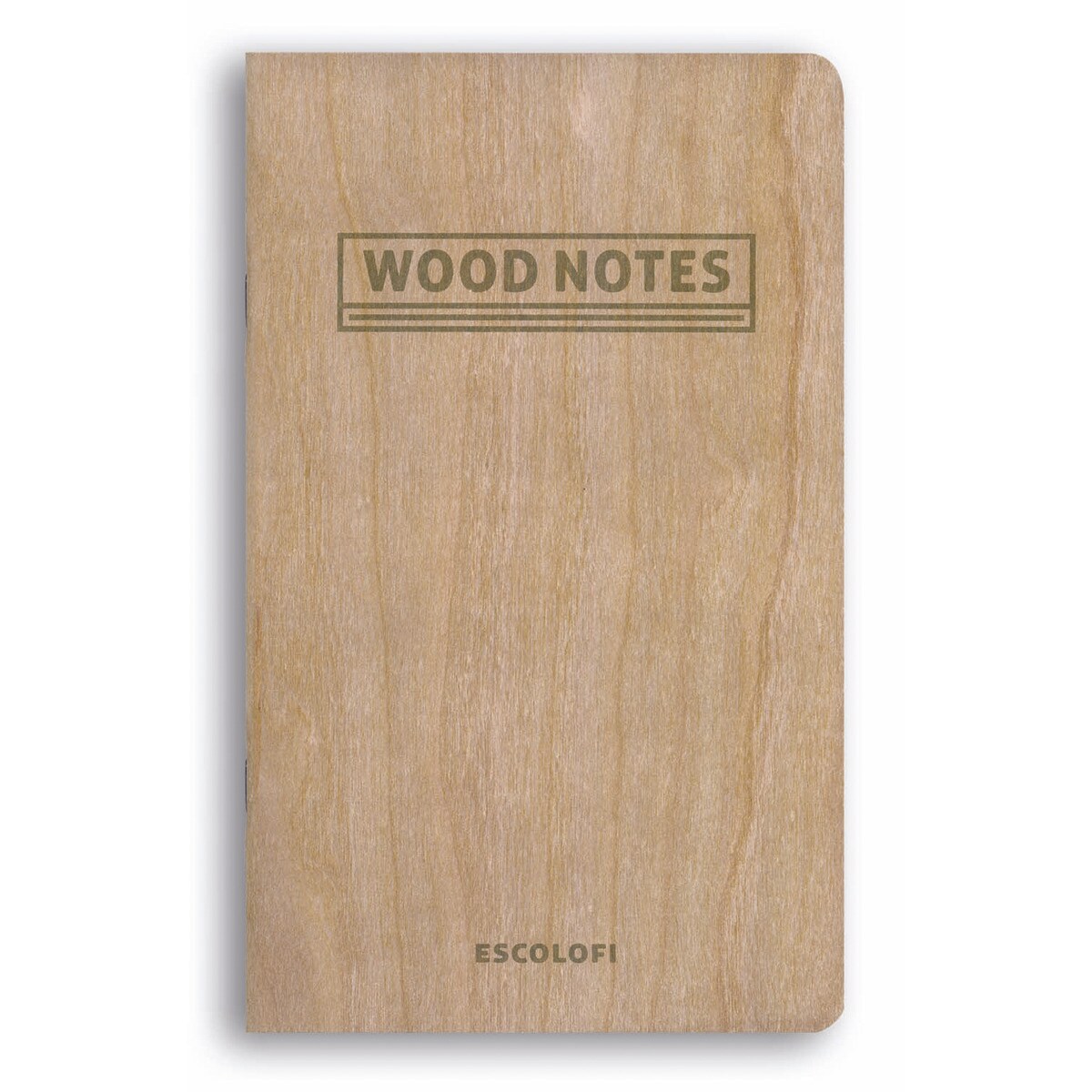 Libreta Grapada Wood Notes 130X210 40 Hojas 90 Gr Escolofi Liso Marrón-1