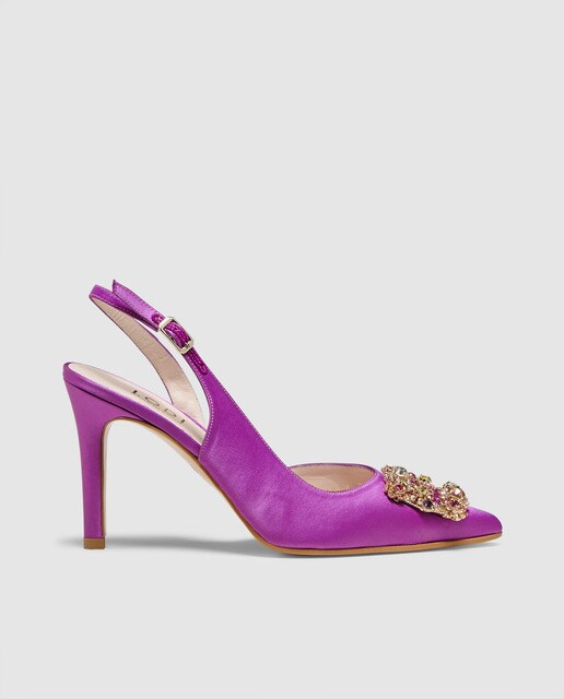 zapatos morados mujer
