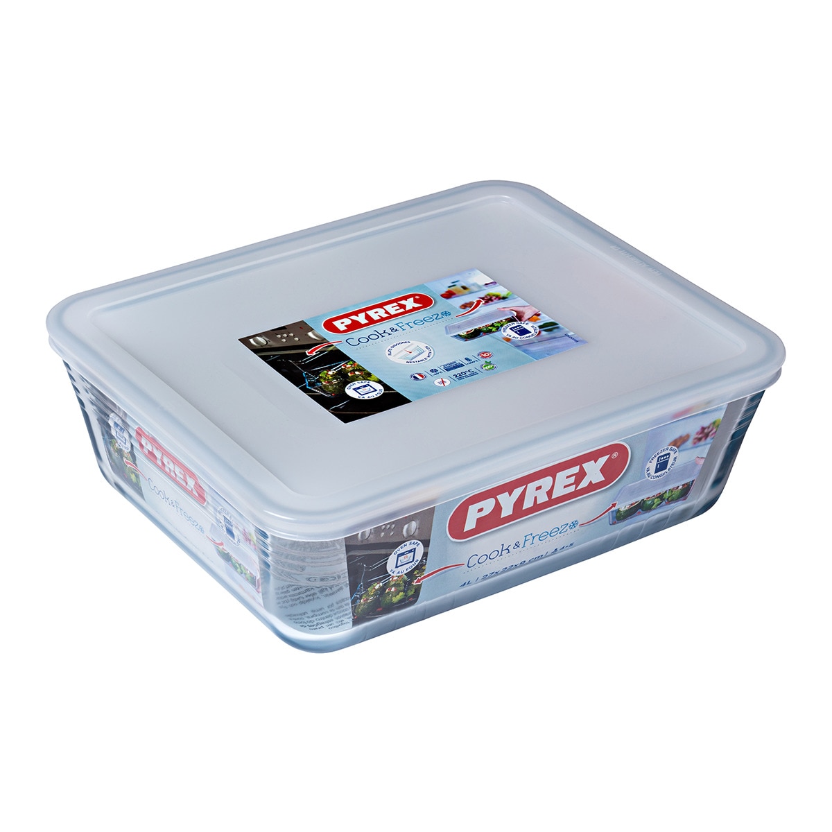 Imagen 0 de Hermético rectangular con tapa Cook & Freeze Pyrex