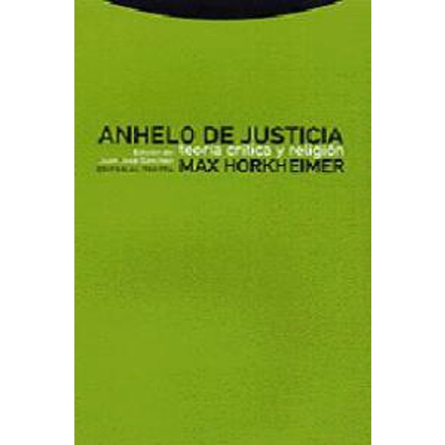 Imagem 0 de Anhelo de justicia: Teoría crítica y religión(Tapa blanda)